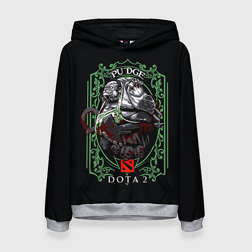 Женская толстовка ДОТА 2 ПУДЖ / 3D-Меланж – фото 1