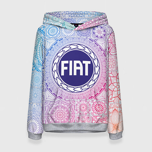 Женская толстовка FIAT BIG LOGO / 3D-Меланж – фото 1