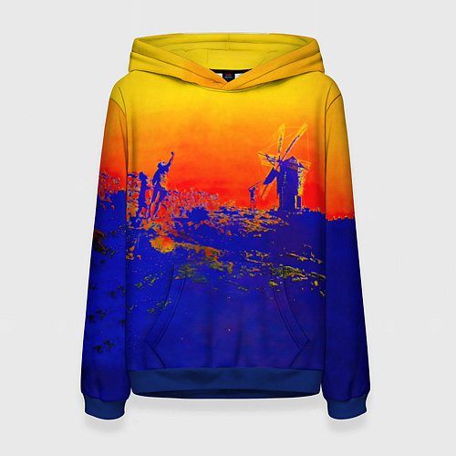 Женская толстовка Music from the Film More - Pink Floyd / 3D-Синий – фото 1