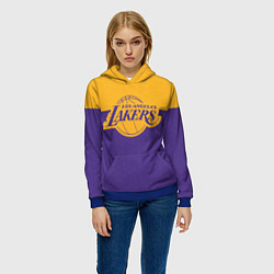 Толстовка-худи женская LAKERS LINE HEXAGON SPORT, цвет: 3D-синий — фото 2