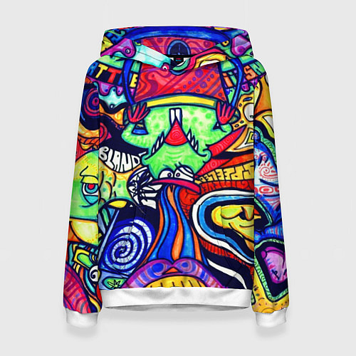 Женская толстовка ПСИХОДЕЛЛА / 3D-Белый – фото 1