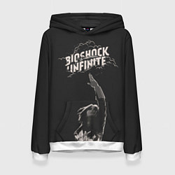 Толстовка-худи женская Элизабет тянется к небу, цвет: 3D-белый