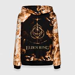 Толстовка-худи женская Elden Ring Logo, цвет: 3D-черный