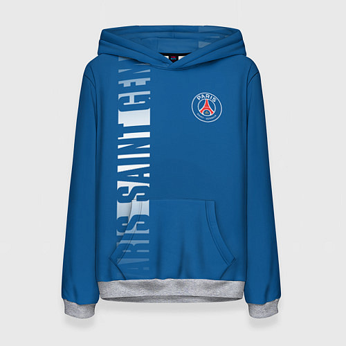 Женская толстовка PSG PARIS SAINT GERMAIN WHITE LINE SPORT / 3D-Меланж – фото 1