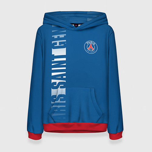 Женская толстовка PSG PARIS SAINT GERMAIN WHITE LINE SPORT / 3D-Красный – фото 1