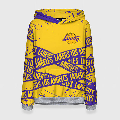 Женская толстовка LAKERS SPORT LINE STYLE NBA / 3D-Меланж – фото 1