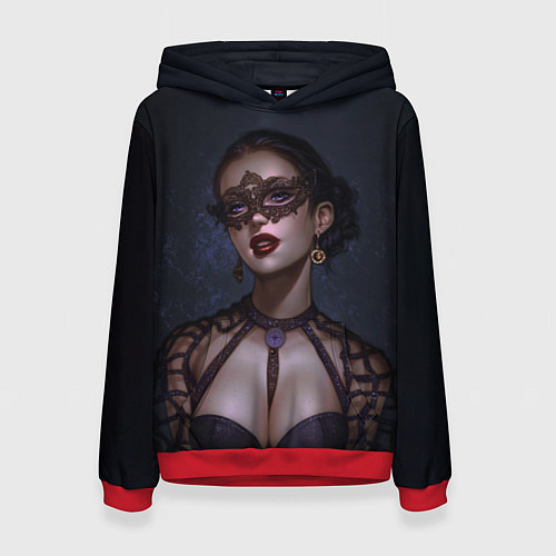 Женская толстовка ЙЕННИФЕР ВЕДЬМАК 2 / 3D-Красный – фото 1