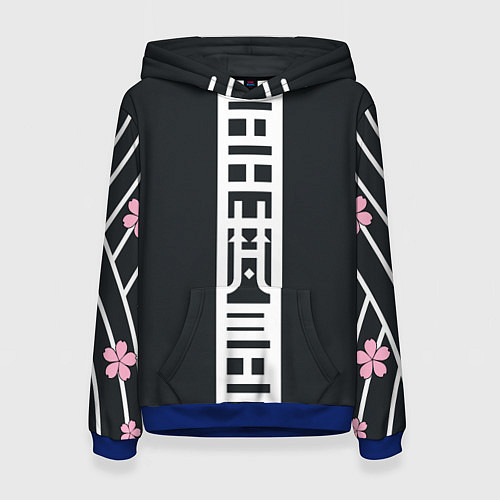 Женская толстовка ЧЕРНЫЕ ДРАКОНЫ BLACK DRAGON / 3D-Синий – фото 1