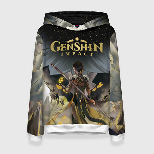 Женская толстовка ГЕНШИН ИМПАКТ ЧЖУН ЛИ GENSHIN IMPACT / 3D-Белый – фото 1