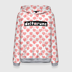 Женская толстовка DELTARUNE PATTERN LOGO