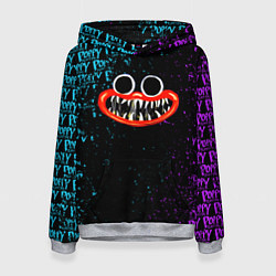 Толстовка-худи женская POPPY PLAYTIME ПОППИ ПЛЕЙТАЙМ МОРДОЧКА ХАГГИ ВАГГИ, цвет: 3D-меланж