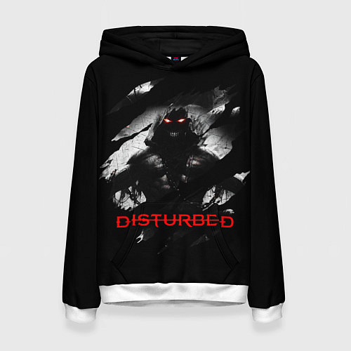 Женская толстовка DISTURBED THE GUY ЛИЦО ДЕМОНА / 3D-Белый – фото 1