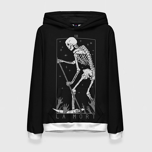 Женская толстовка Жнец La Mort / 3D-Белый – фото 1