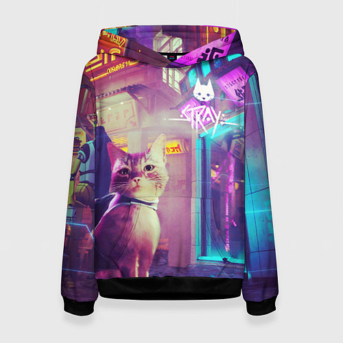 Женская толстовка Stray / 3D-Черный – фото 1