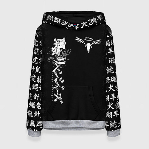 Женская толстовка TOKYO REVENGERS WALHALLA TEAM WHITE / 3D-Меланж – фото 1