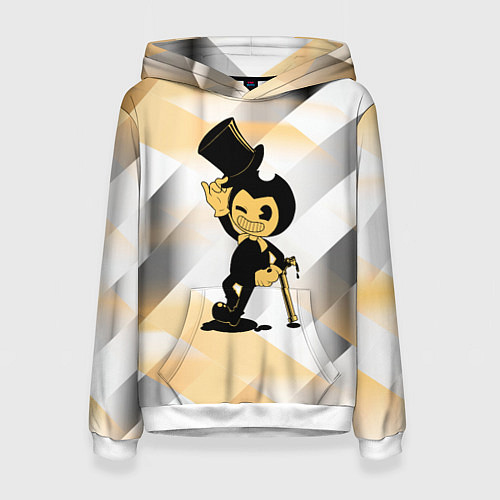 Женская толстовка Bendy and the ink machine bendy / 3D-Белый – фото 1