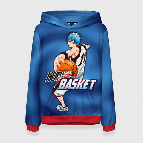 Женская толстовка Kuroko no Basuke Kuroko Tetsuya / 3D-Красный – фото 1