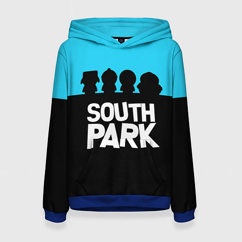 Женская толстовка Южный парк персонажи South Park / 3D-Синий – фото 1