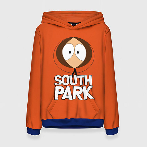 Женская толстовка Южный парк Кенни South Park / 3D-Синий – фото 1