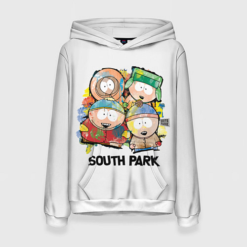 Женская толстовка South Park - Южный парк краски / 3D-Белый – фото 1