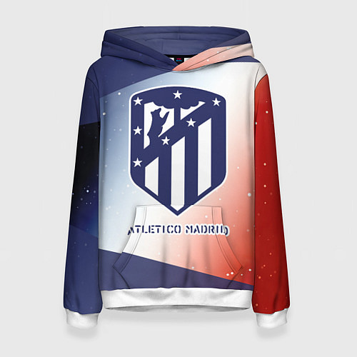 Женская толстовка АТЛЕТИКО Atletico Madrid Графика / 3D-Белый – фото 1