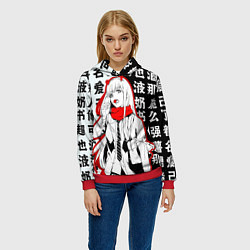 Толстовка-худи женская ZERO TWO с чупачупсом на Иероглифах Любимый во фра, цвет: 3D-красный — фото 2
