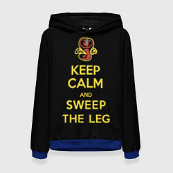 Женская толстовка Keep calm and sweep the leg