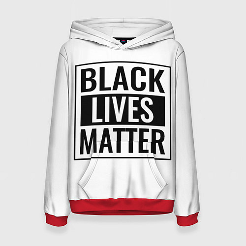 Женская толстовка Black Lives Matters / 3D-Красный – фото 1