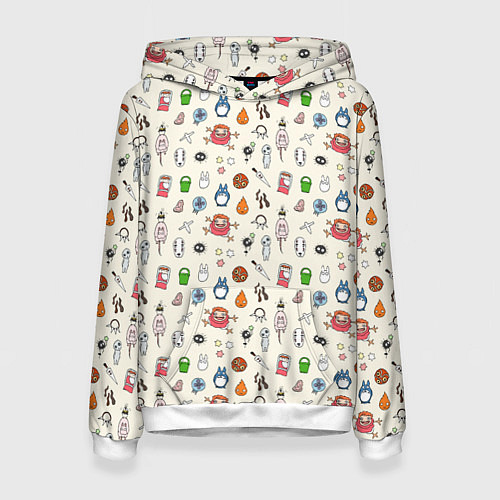 Женская толстовка Ghibli Аll / 3D-Белый – фото 1