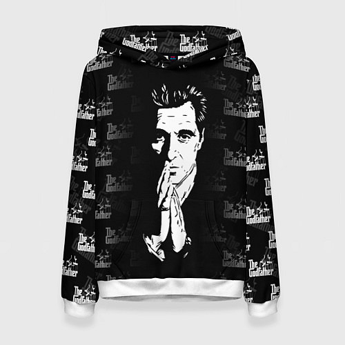 Женская толстовка Крёстный отец Лого паттерн / 3D-Белый – фото 1