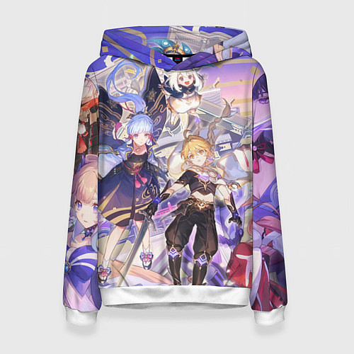 Женская толстовка Genshin Impact - Арка Инадзумы / 3D-Белый – фото 1