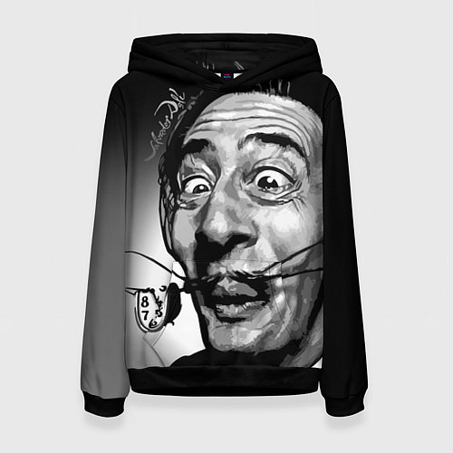 Женская толстовка Salvador Dali - grimace / 3D-Черный – фото 1