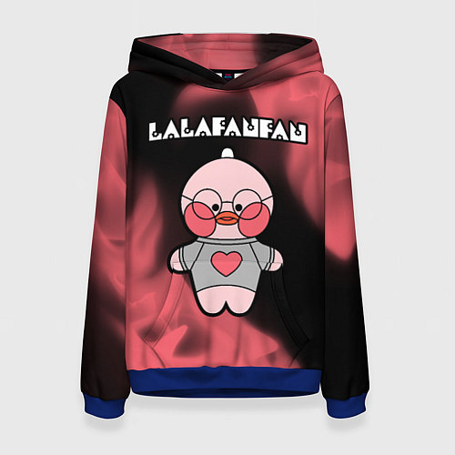 Женская толстовка LALAFANFAN - СЕРДЕЧКО Огонь / 3D-Синий – фото 1