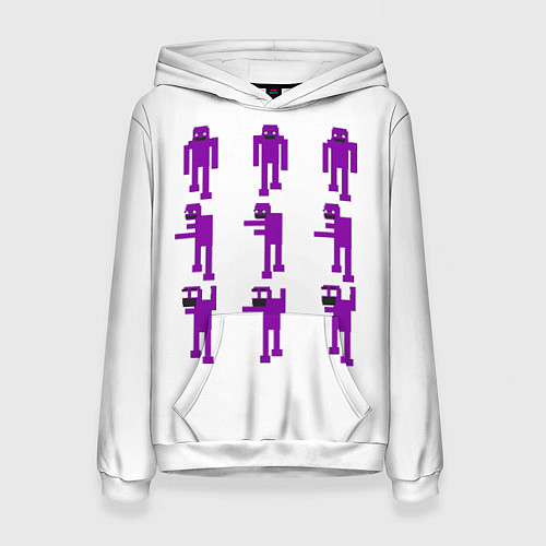 Женская толстовка Five Nights At Freddys purple guy / 3D-Белый – фото 1