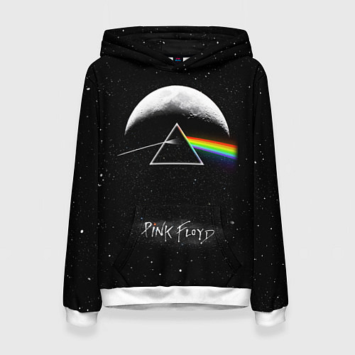 Женская толстовка PINK FLOYD LOGO ПИНК ФЛОЙД ЗВЕЗДЫ / 3D-Белый – фото 1