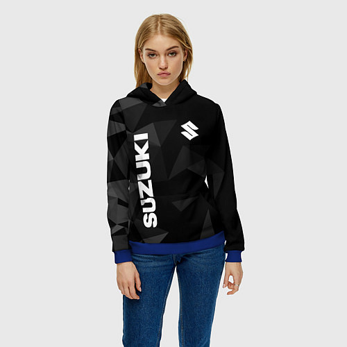 Женская толстовка Сузуки, Suzuki Геометрия / 3D-Синий – фото 3