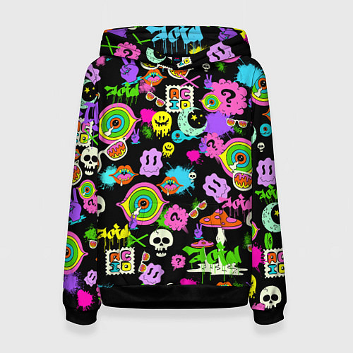 Женская толстовка ACID / 3D-Черный – фото 1