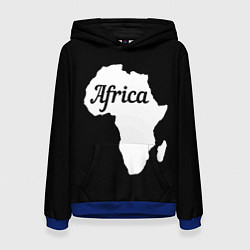 Женская толстовка Африка на чёрном