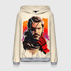 Толстовка-худи женская Босс с повязкой, цвет: 3D-меланж