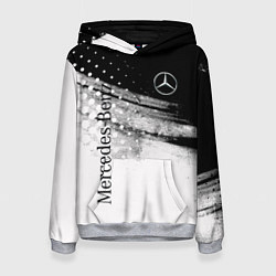 Толстовка-худи женская Mercedes-Benz спорт, цвет: 3D-меланж