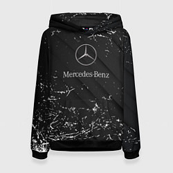 Женская толстовка Mercedes-Benz штрихи black