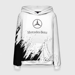 Женская толстовка Mercedes-Benz - White texture