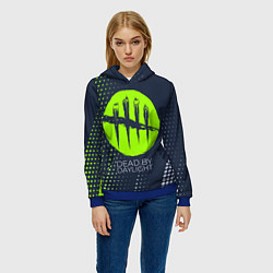 Толстовка-худи женская DEAD BY DAYLIGHT Абстракция, цвет: 3D-синий — фото 2