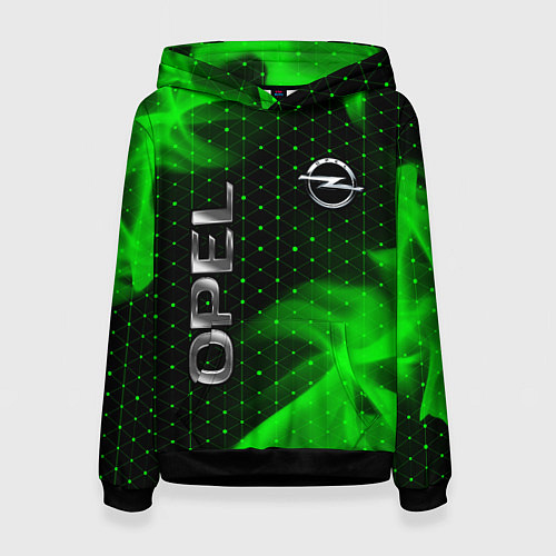 Женская толстовка ОПЕЛЬ Огонь / 3D-Черный – фото 1