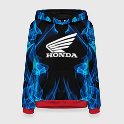 Толстовка-худи женская Honda Fire, цвет: 3D-красный