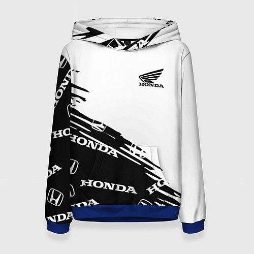 Женская толстовка Honda sport pattern / 3D-Синий – фото 1