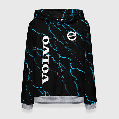 Женская толстовка Volvo разряд молний / 3D-Меланж – фото 1