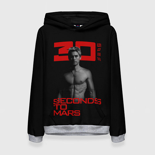 Женская толстовка 30 Seconds to Mars Jared Leto / 3D-Меланж – фото 1