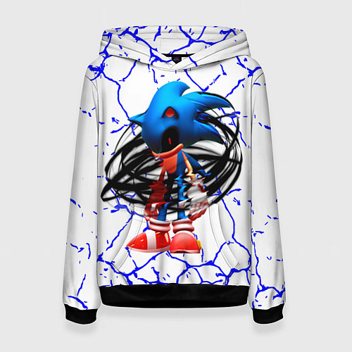 Женская толстовка СОНИК EXE ТЕМНЫЙ СОНИК / 3D-Черный – фото 1