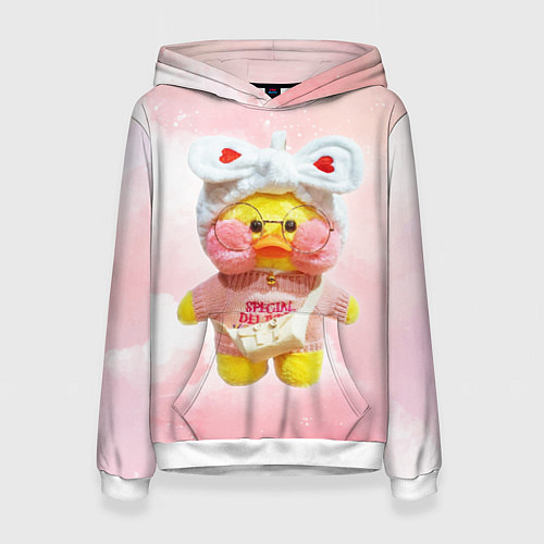 Женская толстовка УТОЧКА ЛАЛАФАНФАН Сердечки / 3D-Белый – фото 1